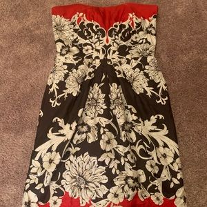 Strapless White House black-market dress